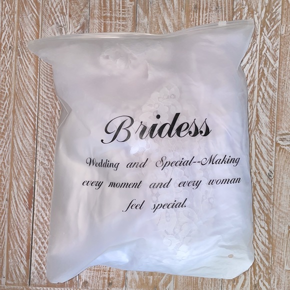 👰🏻♀️Boho V-neck A-line Long Sleeve Lace V-Back Wedding Dress👰🏻♀️NWT~4 - Picture 13 of 16